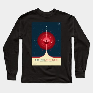 NASA Atomic Clock Mission Red Long Sleeve T-Shirt